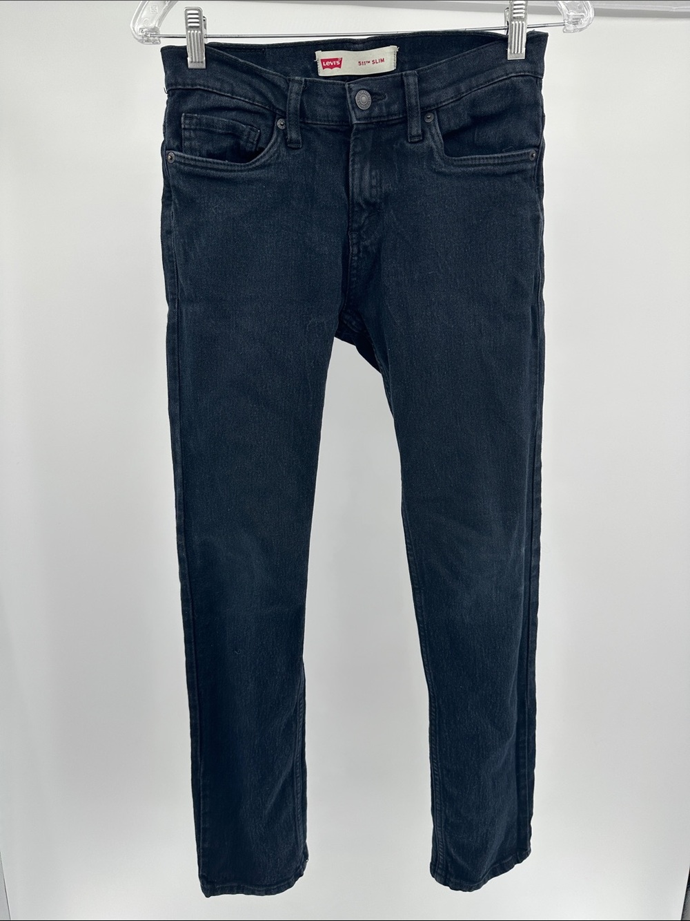 Levi's Boy’s Slim Jeans in Black Denim
